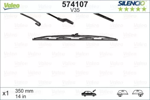 Wiper Blade VALEO 574107)