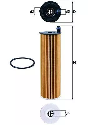 Ölfilter KNECHT OX 823/6D)