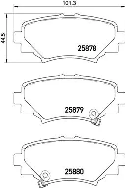 Bremsbelagsatz, Scheibenbremse BREMBO P 49 049)