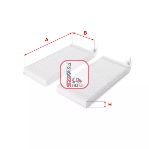 Kabinenluftfilter SOFIMA S 3164 C)