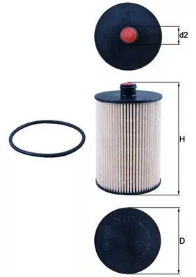 Fuel Filter KNECHT KX 217D)