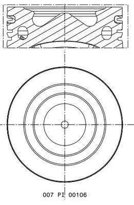 Piston MAHLE 007 PI 00106 002)