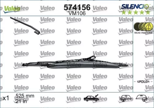 Wiper Blade VALEO 574156)