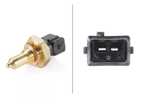 Sensor, coolant temperature HELLA 6PT 009 107-851)