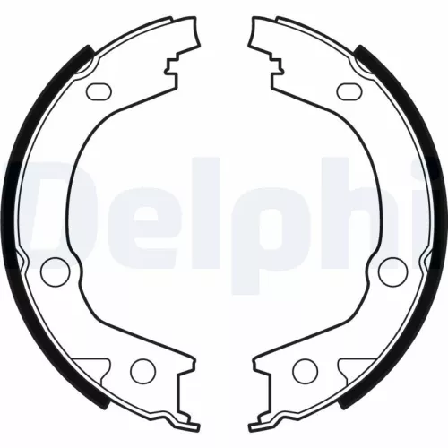 Brake Shoe Set, parking brake DELPHI LS2001)