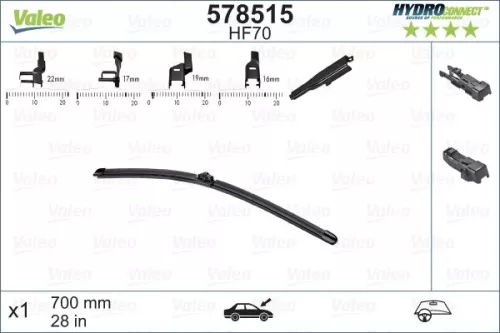 Wiper Blade VALEO 578515)