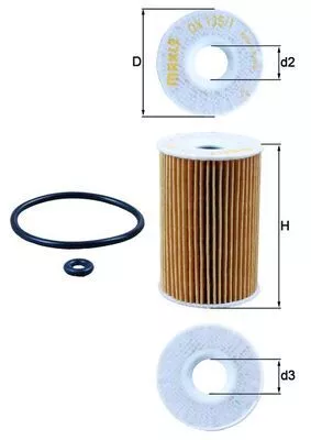 Oil Filter KNECHT OX 135/1D)