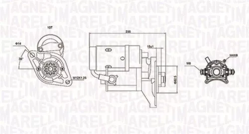 Anlasser MAGNETI MARELLI 063721089010)