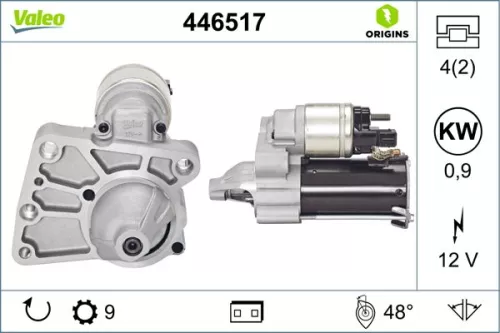 Anlasser VALEO 446517)