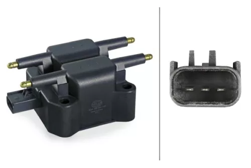 Ignition Coil HELLA 5DA 358 057-151)