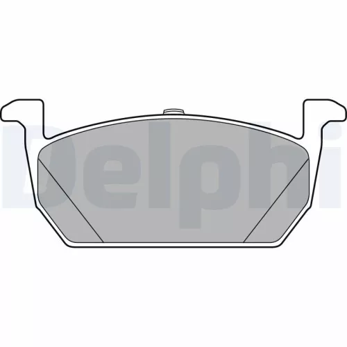 Brake Pad Set, disc brake DELPHI LP3287)