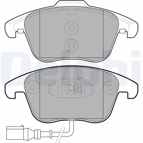 Brake Pad Set, disc brake DELPHI LP2110)