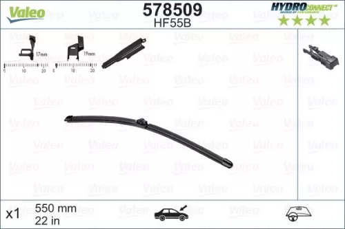 Wiper Blade VALEO 578509)