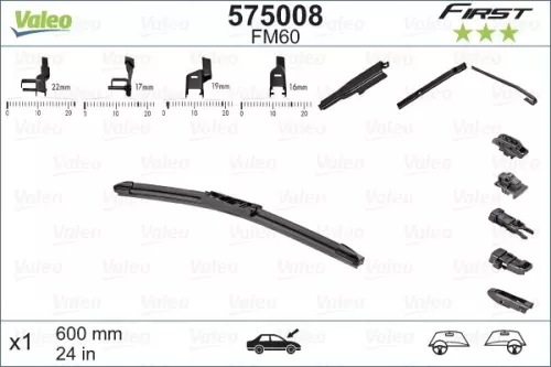 Wiper Blade VALEO 575008)