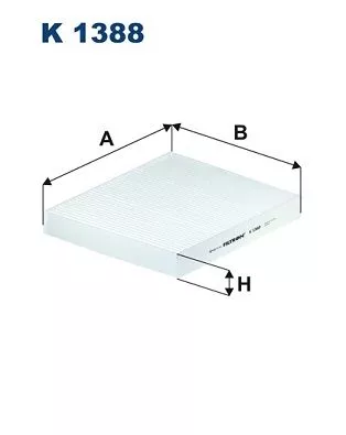 Filter, cabin air FILTRON K 1388)