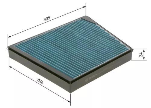 Kabinenluftfilter BOSCH 0 986 628 549)