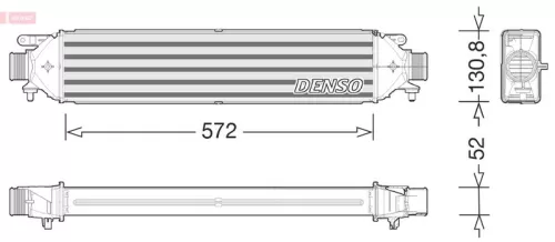 Ladeluftkühler DENSO DIT09122)