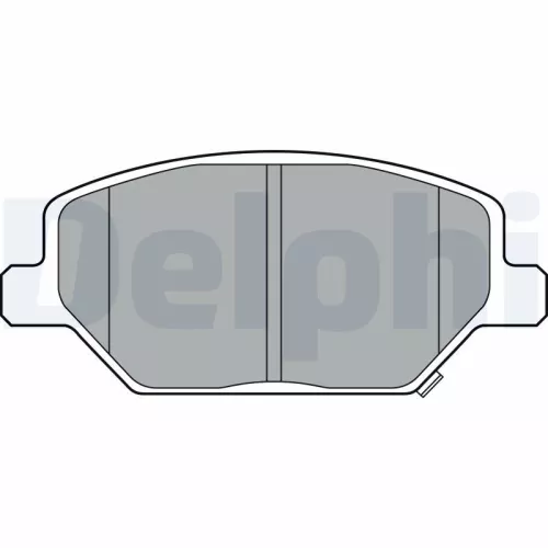 Brake Pad Set, disc brake DELPHI LP3371)