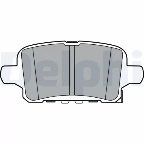 Brake Pad Set, disc brake DELPHI LP3372)