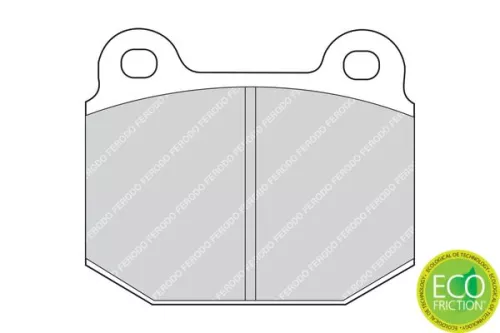 Brake Pad Set, disc brake FERODO FDB1282)