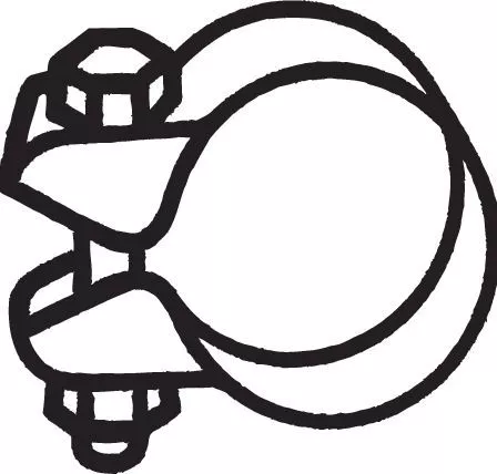 Clamping Piece, exhaust system BOSAL 250-345)