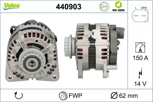 Alternator VALEO 440903)
