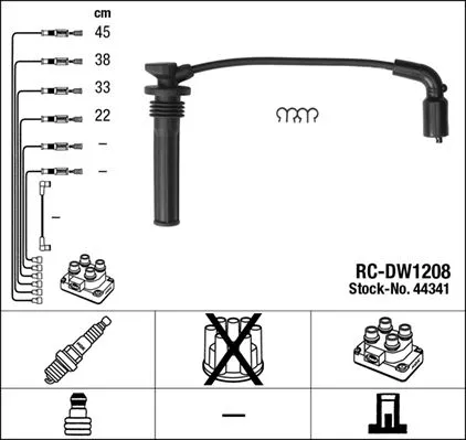 Ignition Cable Kit NGK 44341)