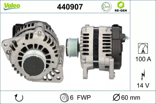 Alternator VALEO 440907)