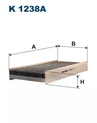 Kabinenluftfilter FILTRON K 1238A)