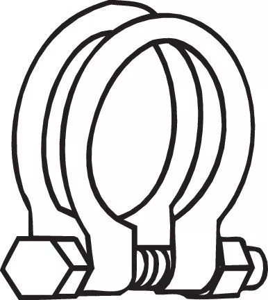 Klemmteil, Abgasanlage BOSAL 250-465)