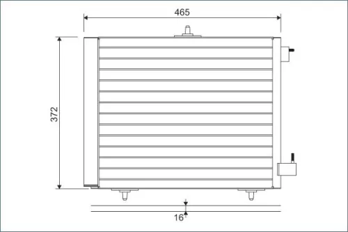 Condenser, air conditioning VALEO 814095)