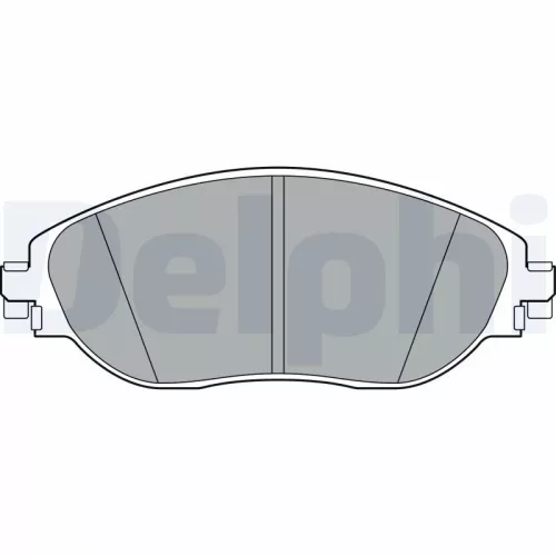 Brake Pad Set, disc brake DELPHI LP3368)