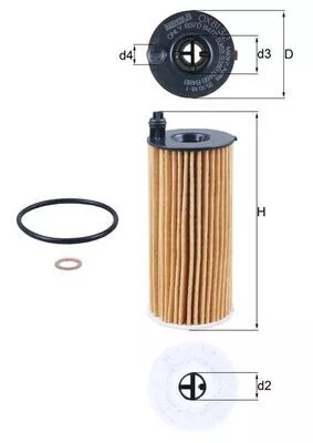 Oil Filter KNECHT OX 813/2D)
