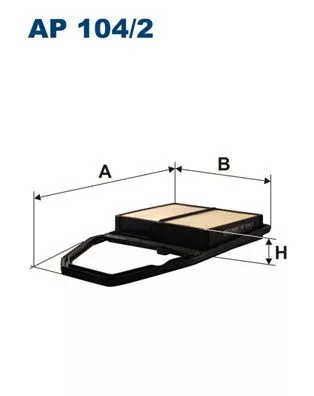 Air Filter FILTRON AP 104/2)