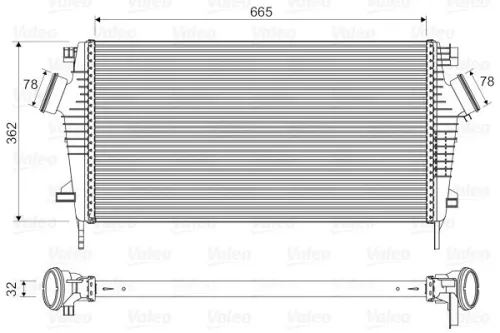 Charge Air Cooler VALEO 818603)