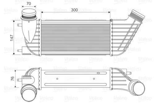 Charge Air Cooler VALEO 818651)