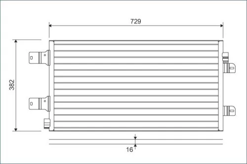 Condenser, air conditioning VALEO 814003)
