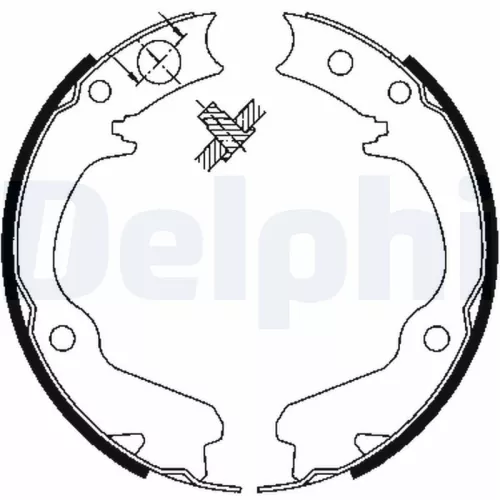 Brake Shoe Set DELPHI LS1899)