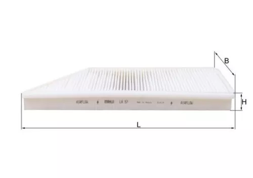 Filter, cabin air KNECHT LA 57)