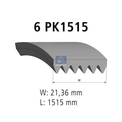 V-Rippen-Gürtel DT Spare Parts 3.34338)