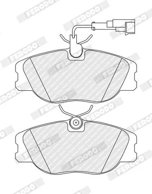 Brake Pad Set, disc brake FERODO FDB994)