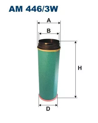 Secondary Air Filter FILTRON AM 446/3W)