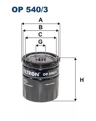Oil Filter FILTRON OP 540/3)
