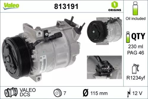 Compressor, air conditioning VALEO 813191)
