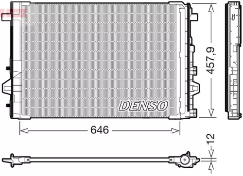 Kondensator, Klimaanlage DENSO DCN17059)