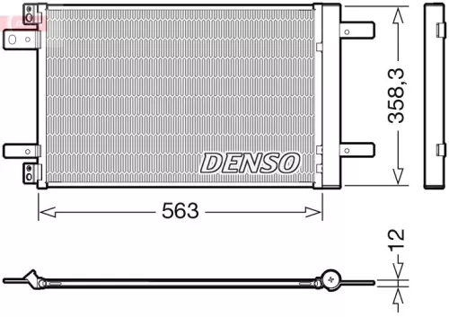 Kondensator, Klimaanlage DENSO DCN21032)