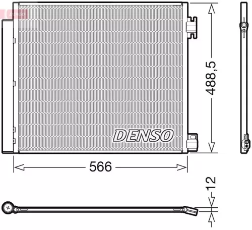 Condenser, air conditioning DENSO DCN46026)