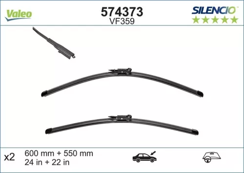 Wiper Blade VALEO 574373)