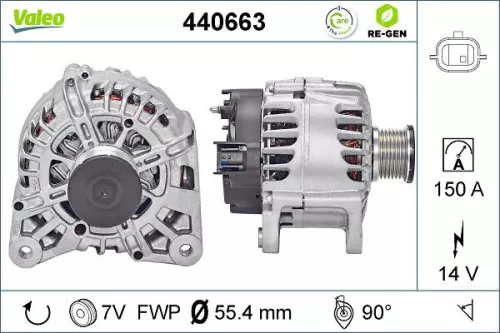Alternator VALEO 440663)