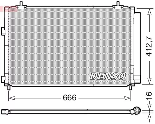 Condenser, air conditioning DENSO DCN50059)